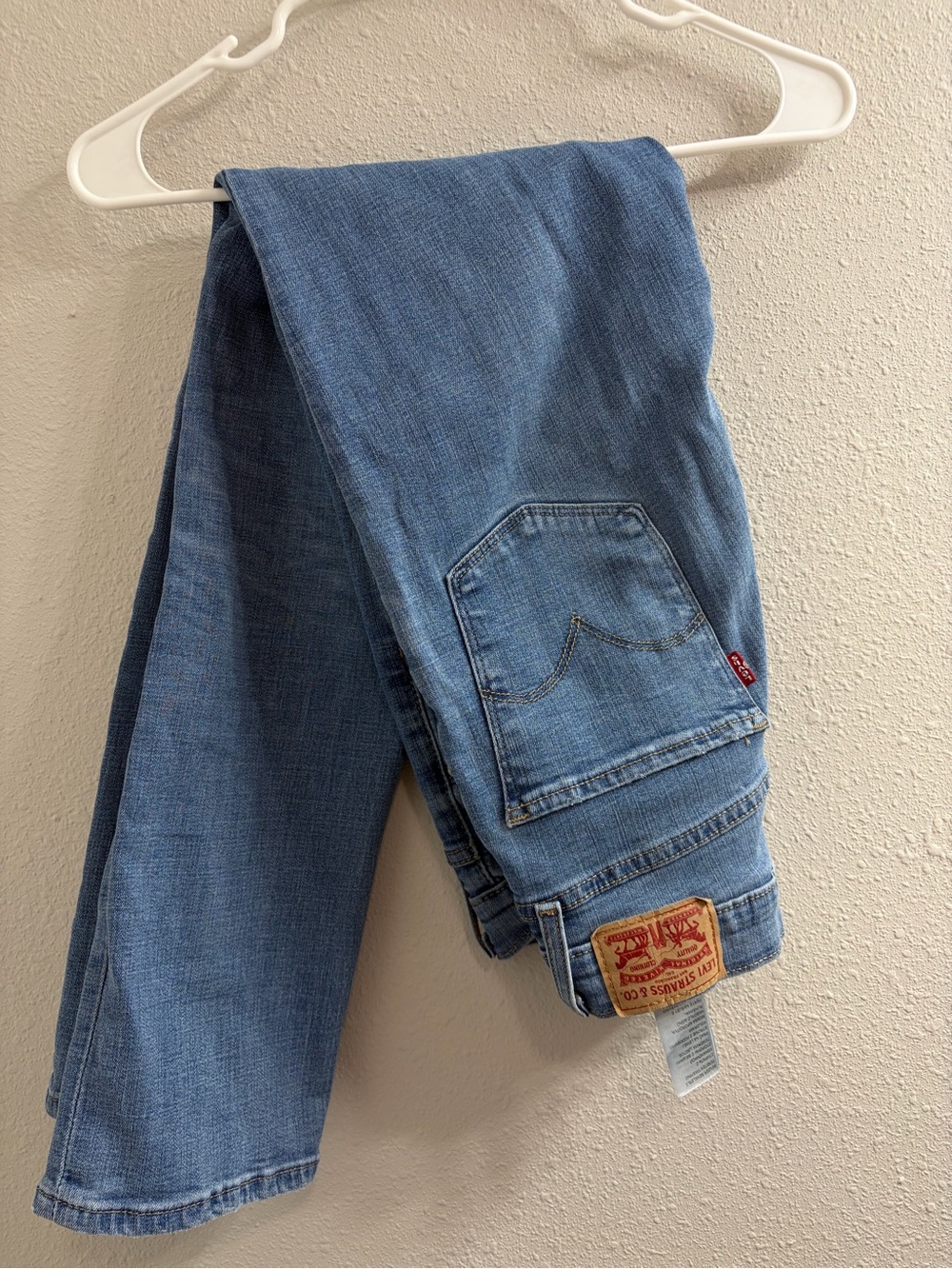 7 For All Mankind Men's Light Blue Straight Jeans